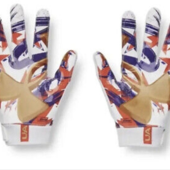 Under Armour Mens UA Blur Limited Edition Football Gloves 1360947-101 Size 2XL - Picture 2 of 5